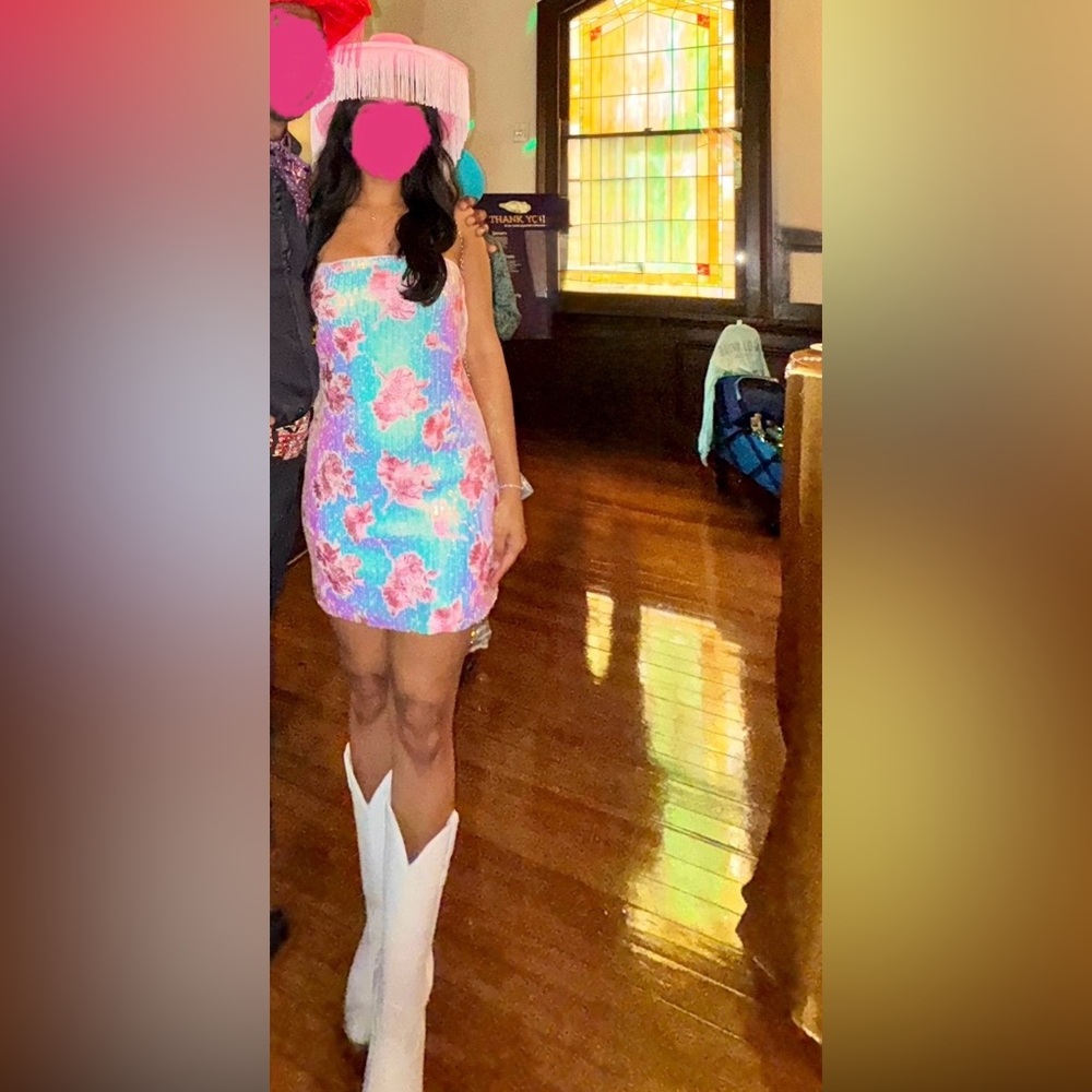 Francesca's Sequin Mini Dress and Hat!
